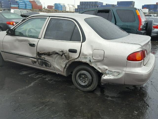 1NXBR12E0YZ384388 - 2000 TOYOTA COROLLA VE BEIGE photo 9