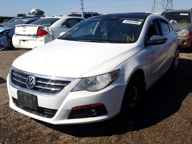 WVWHN7AN3CE500877 - 2012 VOLKSWAGEN CC LUXURY WHITE photo 2