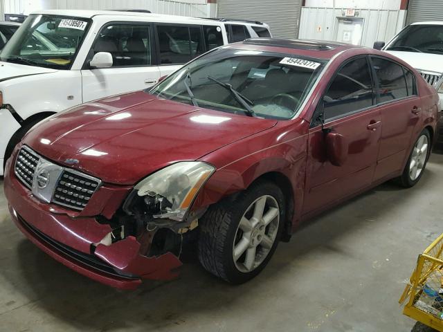 1N4BA41E76C824503 - 2006 NISSAN MAXIMA SE RED photo 2