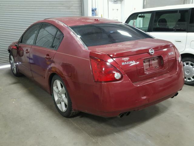 1N4BA41E76C824503 - 2006 NISSAN MAXIMA SE RED photo 3