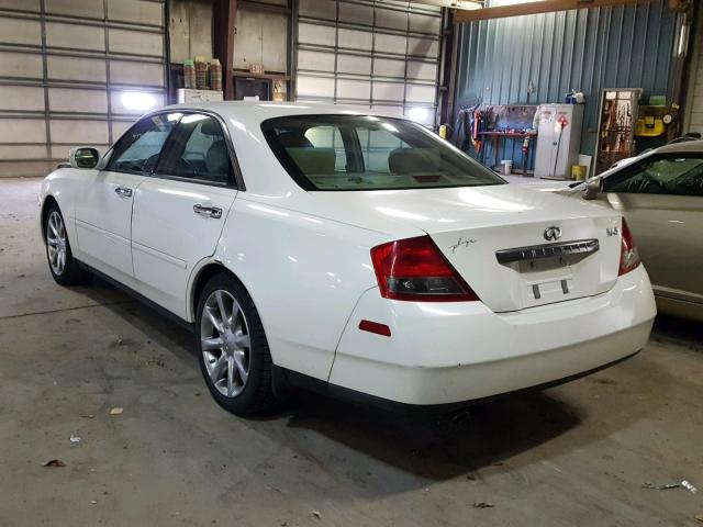 JNKAY41E54M400115 - 2004 INFINITI M45 WHITE photo 3