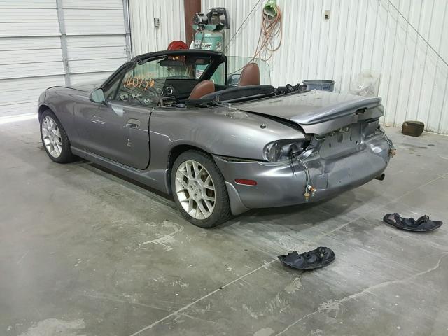 JM1NB353520225800 - 2002 MAZDA MX-5 MIATA SILVER photo 3