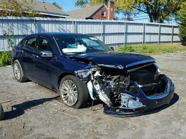 1C3CCBCG0DN699426 - 2013 CHRYSLER 200 LIMITE BLUE photo 1