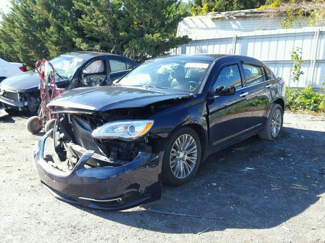 1C3CCBCG0DN699426 - 2013 CHRYSLER 200 LIMITE BLUE photo 2