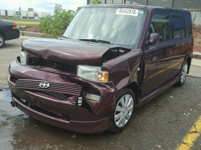 JTLKT324050209669 - 2005 TOYOTA SCION XB Púrpura foto 2