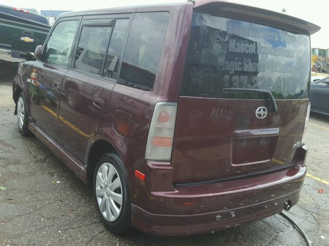 JTLKT324050209669 - 2005 TOYOTA SCION XB Púrpura foto 3