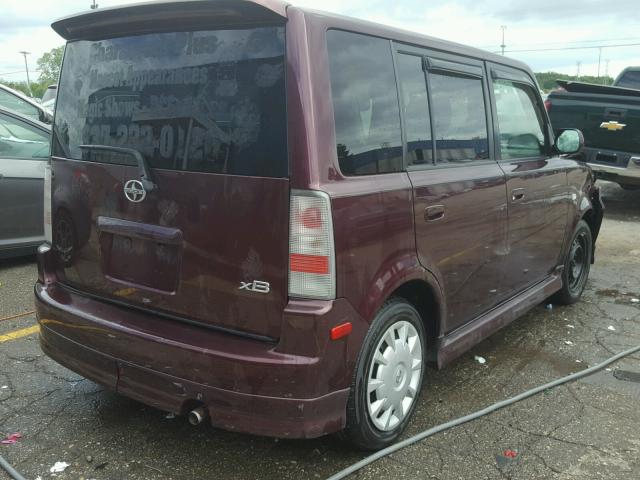 JTLKT324050209669 - 2005 TOYOTA SCION XB Púrpura foto 4