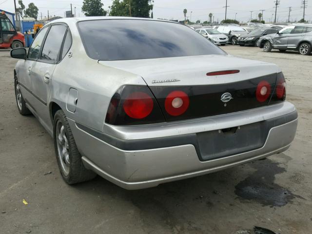 2G1WF52E059215141 - 2005 CHEVROLET IMPALA SILVER photo 3