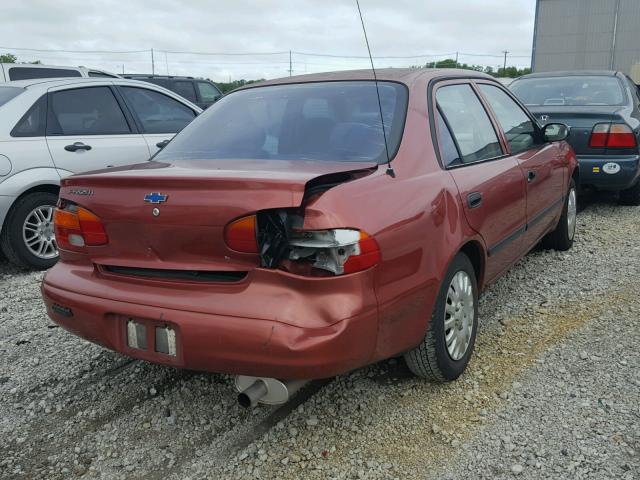 1Y1SK5281XZ443939 - 1999 CHEVROLET GEO PRIZM RED photo 4