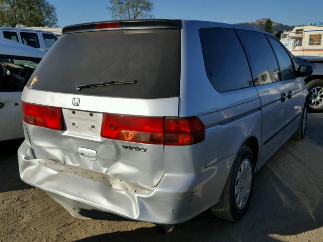 2HKRL18541H522896 - 2001 HONDA ODYSSEY LX SILVER photo 4