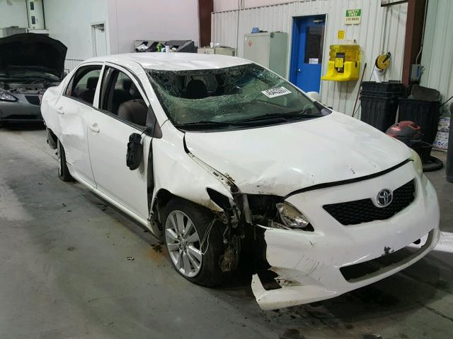 JTDBL40E599046984 - 2009 TOYOTA COROLLA BA WHITE photo 1