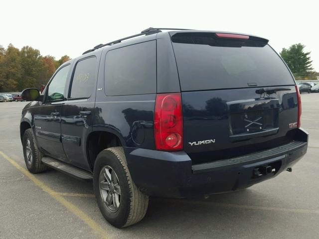 1GKFK13047R119251 - 2007 GMC YUKON BLUE photo 3