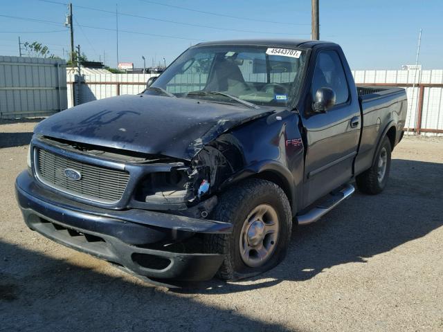 2FTRF17283CA83466 - 2003 FORD F150 BLUE photo 2