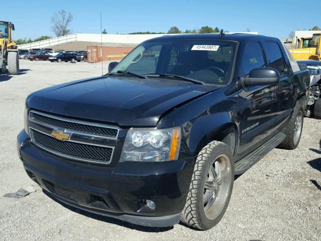 3GNFK123X7G128244 - 2007 CHEVROLET AVALANCHE BLACK photo 2