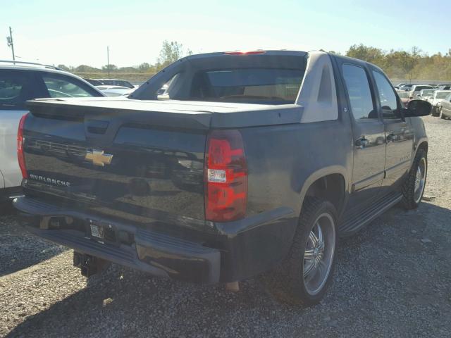 3GNFK123X7G128244 - 2007 CHEVROLET AVALANCHE BLACK photo 4