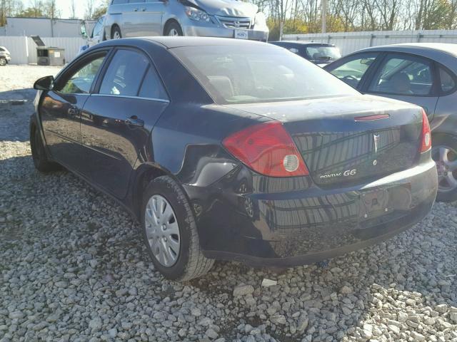 1G2ZF58B374198671 - 2007 PONTIAC G6 VALUE L BLACK photo 3