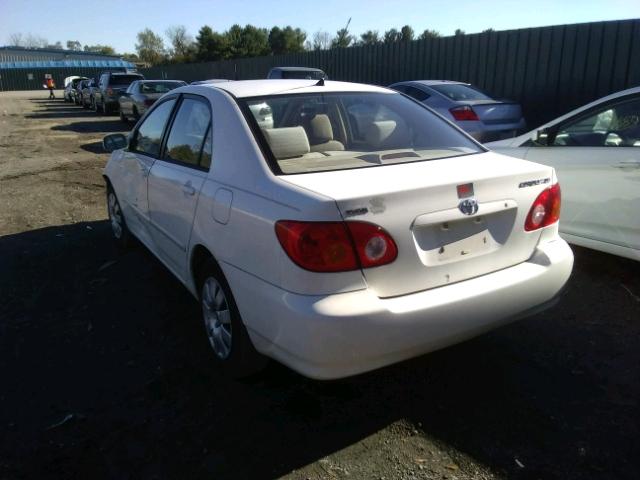 JTDBR32E330046841 - 2003 TOYOTA COROLLA CE WHITE photo 3