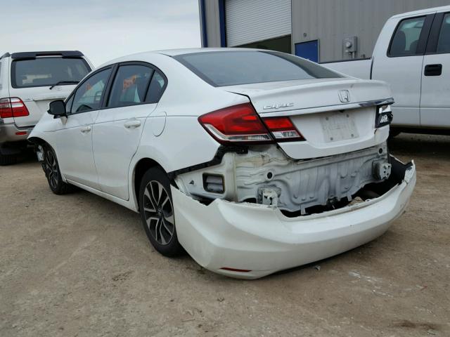 19XFB2F92DE016199 - 2013 HONDA CIVIC WHITE photo 3