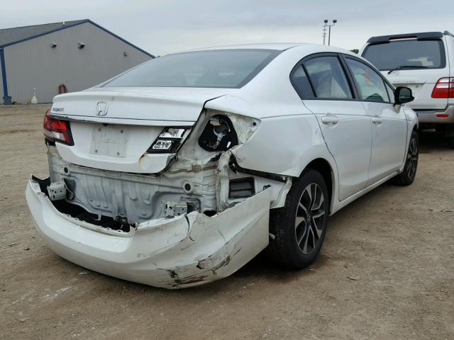 19XFB2F92DE016199 - 2013 HONDA CIVIC WHITE photo 4