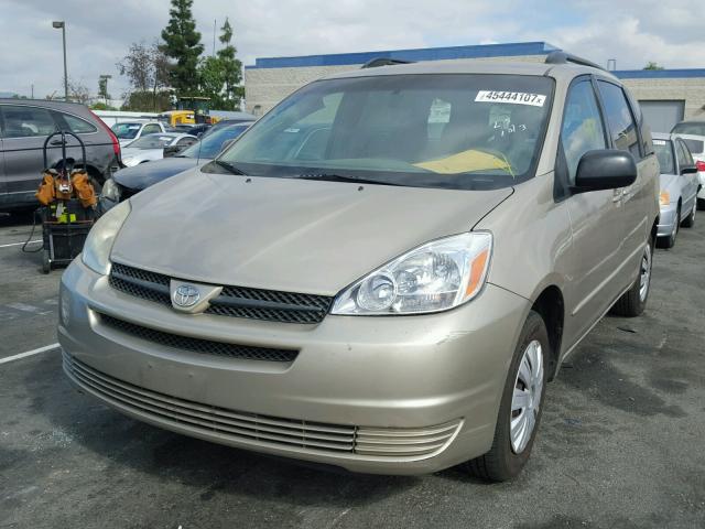 5TDZA23C94S060271 - 2004 TOYOTA SIENNA GOLD photo 2