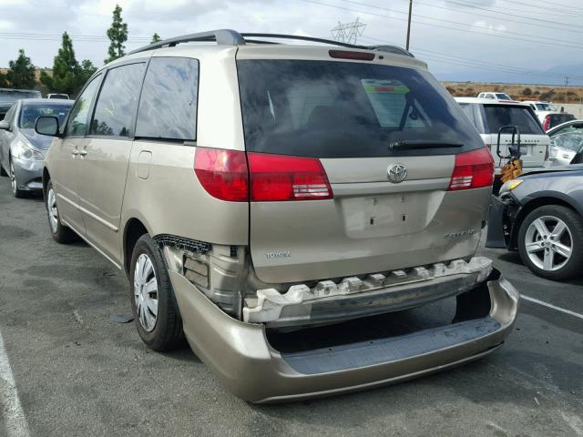 5TDZA23C94S060271 - 2004 TOYOTA SIENNA GOLD photo 3