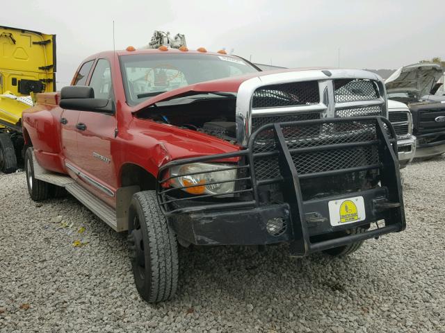 3D7MU48C43G815268 - 2003 DODGE RAM 3500 S RED photo 1