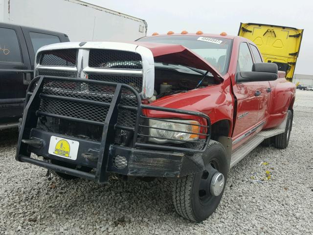 3D7MU48C43G815268 - 2003 DODGE RAM 3500 S RED photo 2