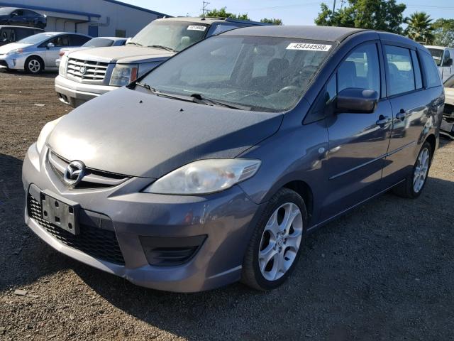 JM1CR29L180319205 - 2008 MAZDA 5 PURPLE photo 2