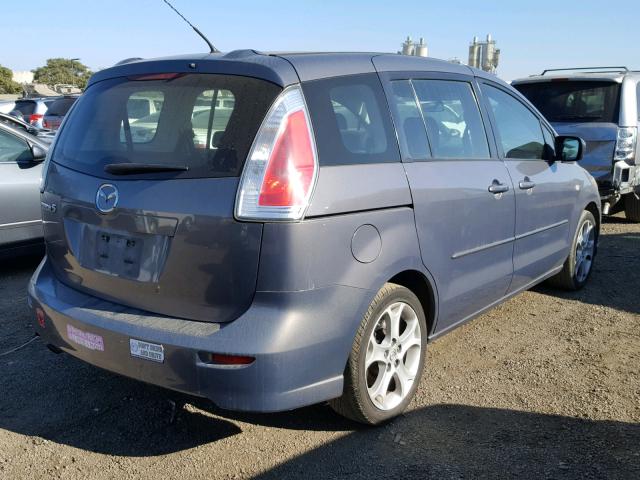 JM1CR29L180319205 - 2008 MAZDA 5 PURPLE photo 4