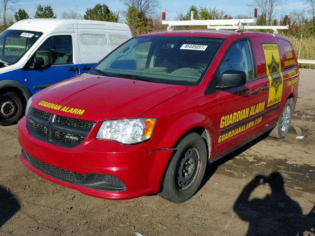 2C4JRGAG3ER466047 - 2014 RAM TRADESMAN RED photo 2