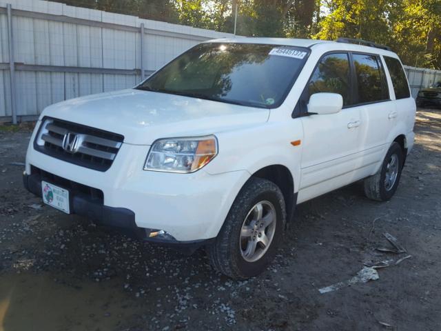 5FNYF28478B016987 - 2008 HONDA PILOT WHITE photo 2