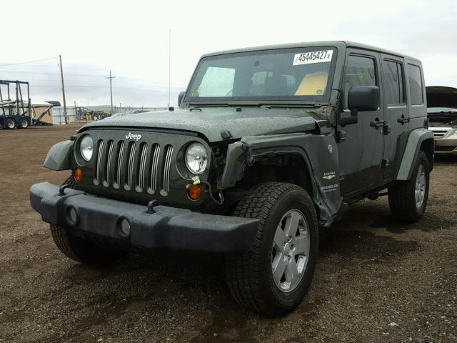 1J8GA59157L206646 - 2007 JEEP WRANGLER S GREEN photo 2