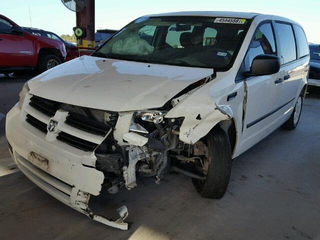 1D8HN44H58B192772 - 2008 DODGE GRAND CARA WHITE photo 2