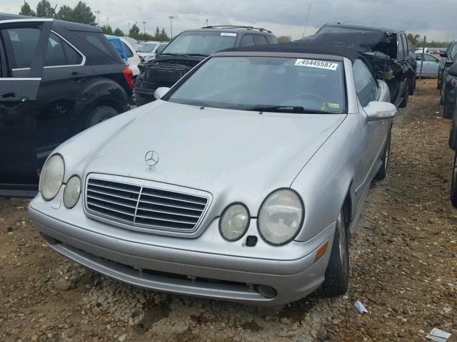 WDBLK70G33T129722 - 2003 MERCEDES-BENZ CLK SILVER photo 2