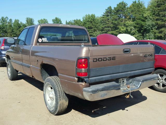 1B7HF13Z0YJ140699 - 2000 DODGE RAM 1500 BROWN photo 3