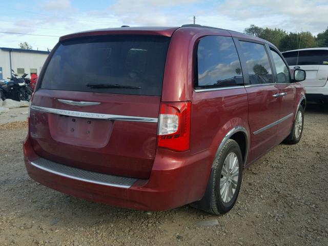 2C4RC1CG7DR597009 - 2013 CHRYSLER TOWN & COU RED photo 4