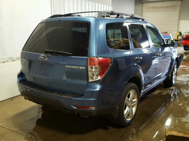 JF2SH6CC1AH917964 - 2010 SUBARU FORESTER BLUE photo 4