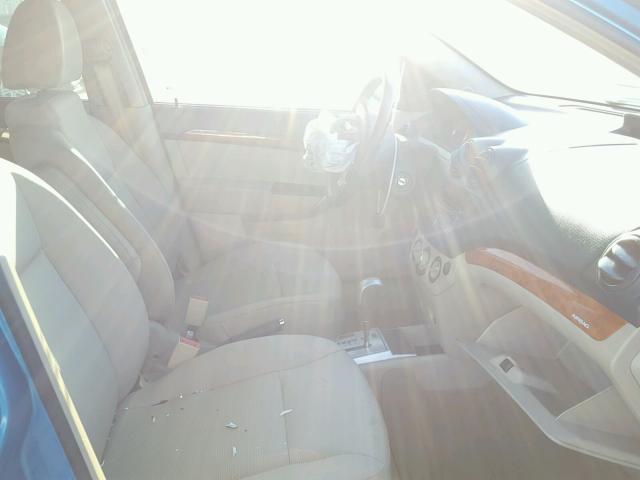 KL1TD66E89B640523 - 2009 CHEVROLET AVEO LS TEAL photo 5