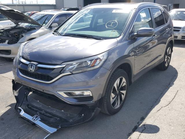 5J6RM4H98GL109718 - 2016 HONDA CR-V TOURI GRAY photo 2