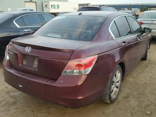 1HGCP26849A039877 - 2009 HONDA ACCORD EXL MAROON photo 4