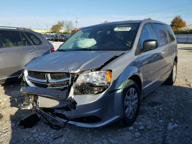 2C4RDGBG8HR630428 - 2017 DODGE GRAND CARA GRAY photo 2