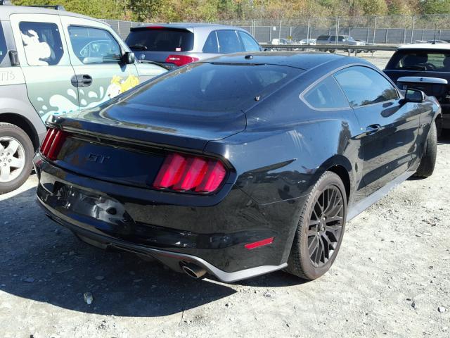 1FA6P8CF2F5348291 - 2015 FORD MUSTANG GT BLACK photo 4