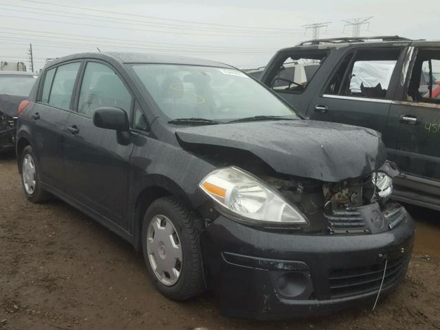 3N1BC13EX8L369544 - 2008 NISSAN VERSA S BLACK photo 1