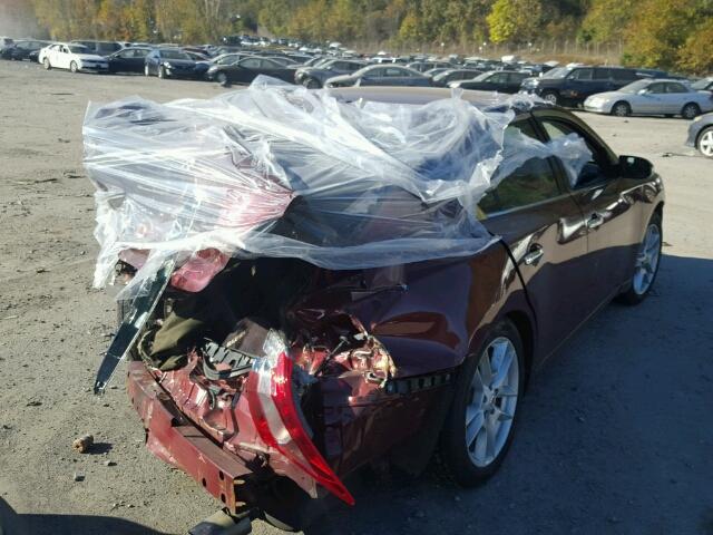 1N4AA5AP3AC842766 - 2010 NISSAN MAXIMA S BURGUNDY photo 4