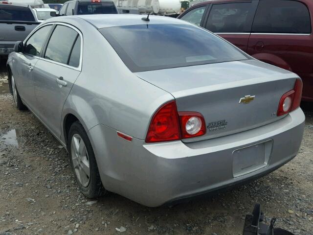 1G1ZG57B78F278306 - 2008 CHEVROLET MALIBU LS 银色 照片 3