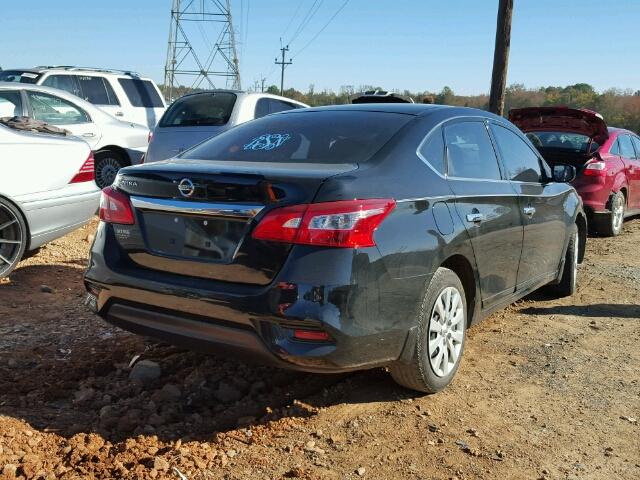 3N1AB7AP2GY303531 - 2016 NISSAN SENTRA S BLACK photo 4