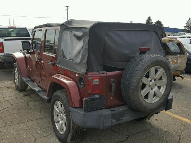 1J4GA59177L206729 - 2007 JEEP WRANGLER S RED photo 3