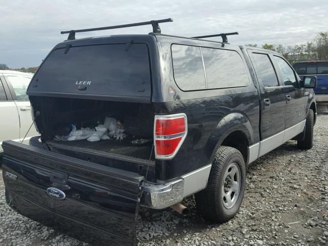 1FTPW12V89FA96823 - 2009 FORD F150 BLUE photo 4