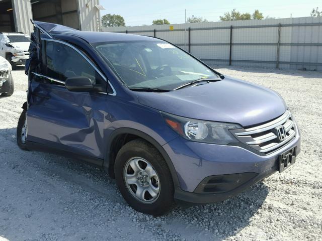 3CZRM3H3XEG701430 - 2014 HONDA CR-V LX BLUE photo 1