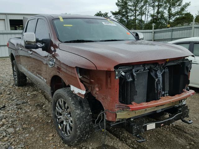 1N6AA1F27HN528274 - 2017 NISSAN TITAN XD S BROWN photo 1